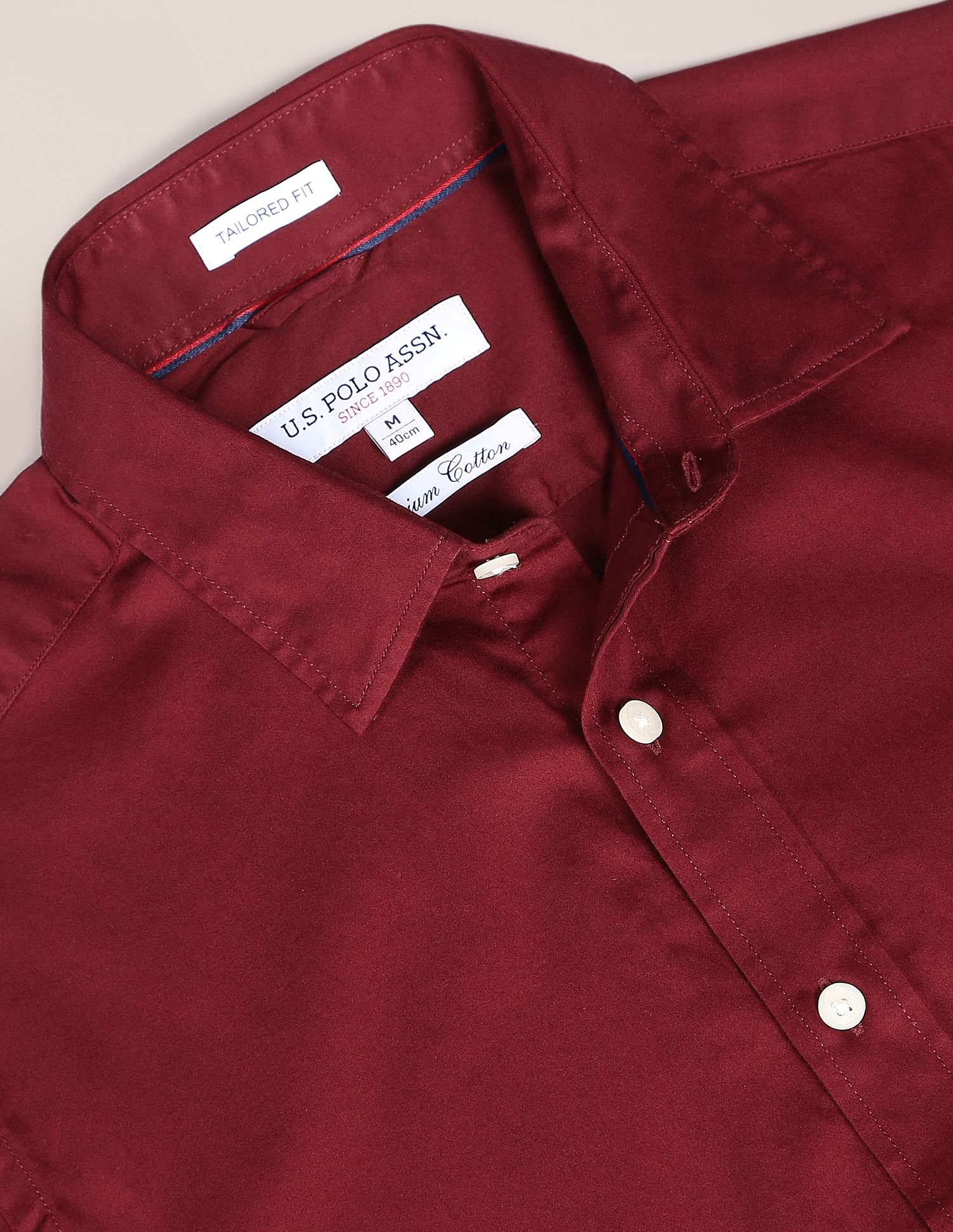 U.S. Polo Assn. Cotton Sateen Tailored Shirt