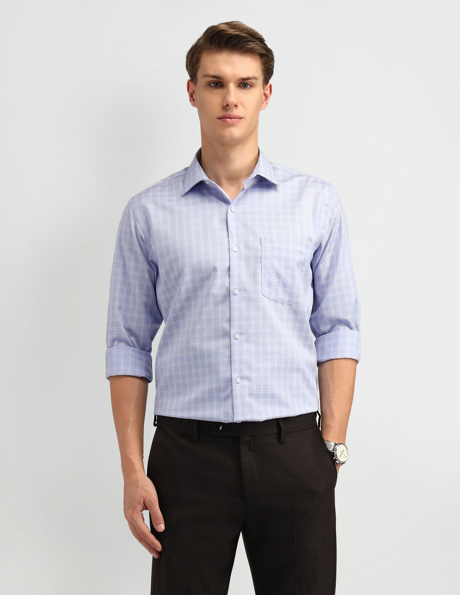 Arrow Dobby Vertical Striped Shirt