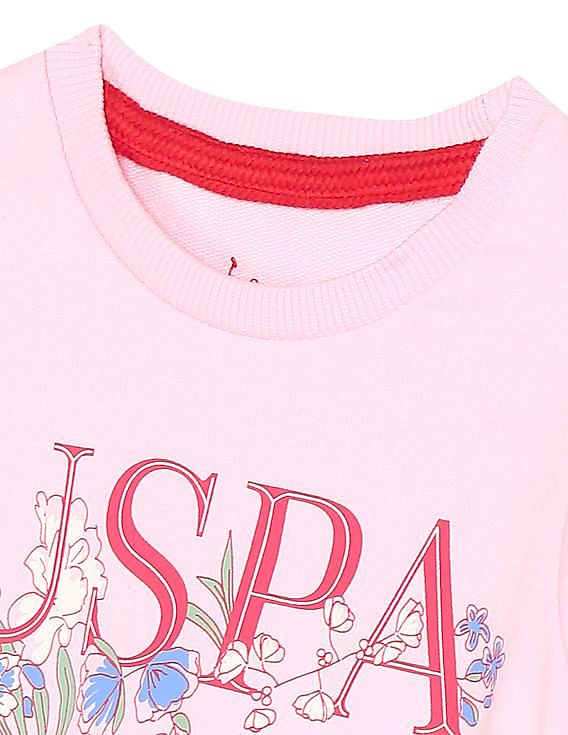 U.S. Polo Assn. Kids Crew Neck Printed Sweatshirt