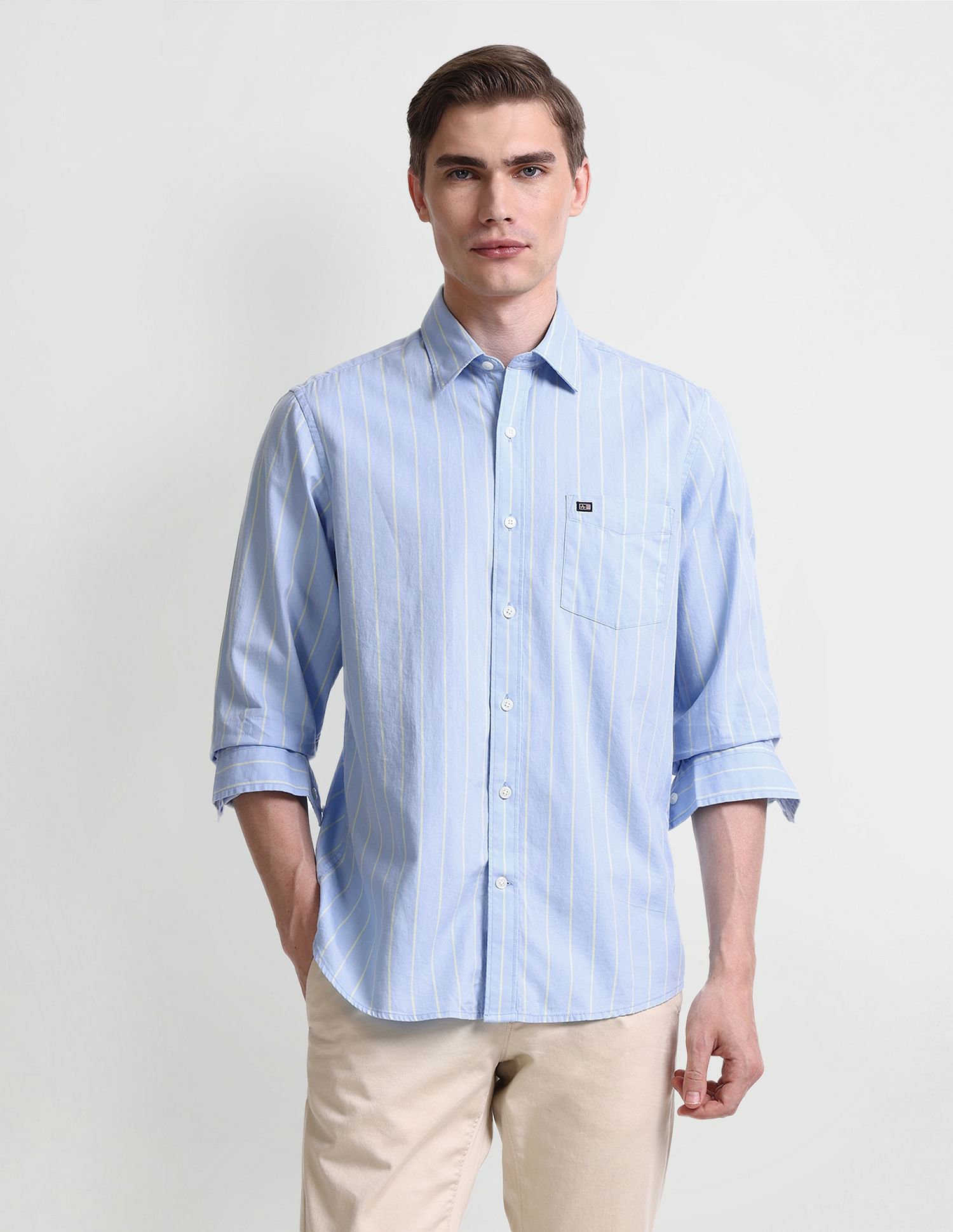 Arrow Sport Manhattan Slim Fit Twill Shirt