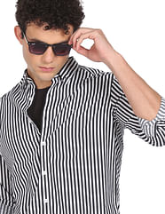 Wesentlich Finanziell Brot Black White Striped Shirt Mens Albany 