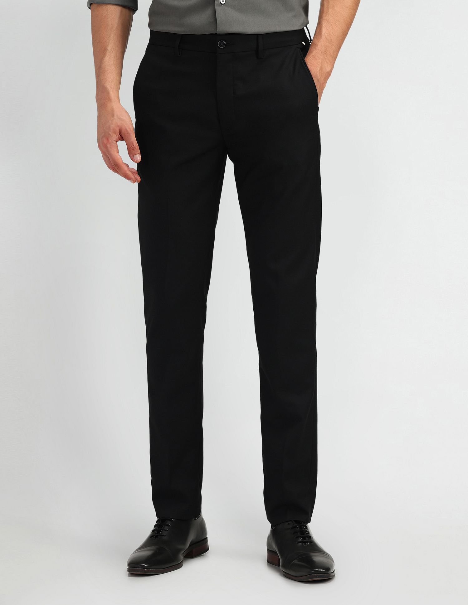 Arrow Newyork Slim Fit Mid Rise Trousers