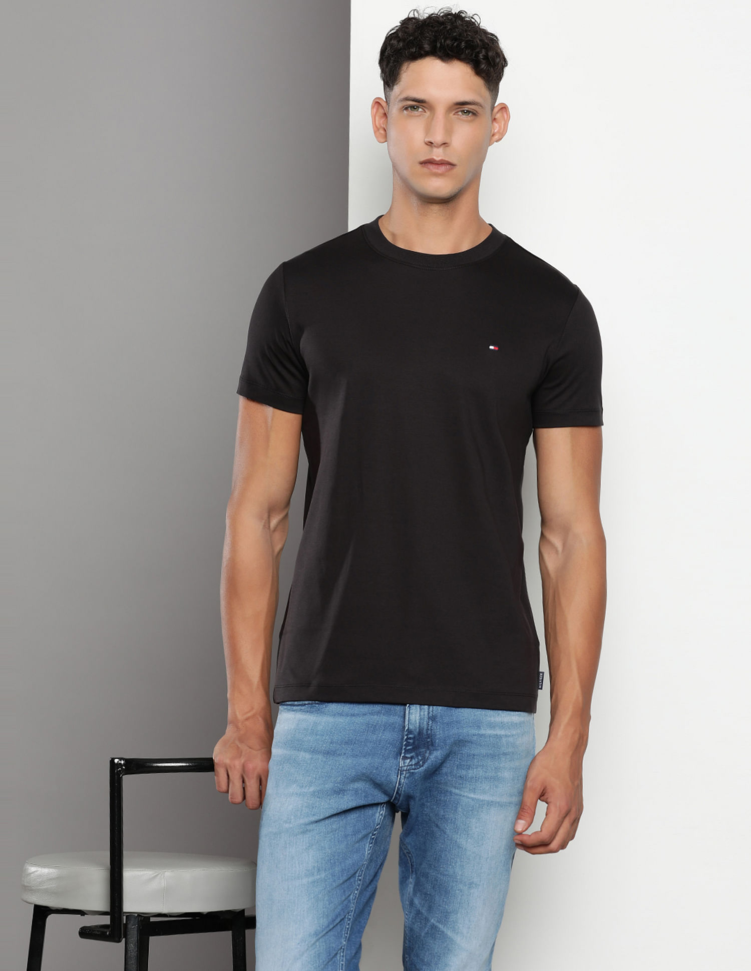 Tommy Hilfiger Crew Neck Luxury  Interlock T-Shirt