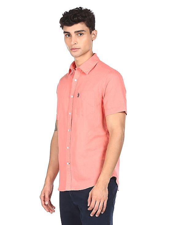U.S. Polo Assn. Short Sleeve Solid Casual Shirt