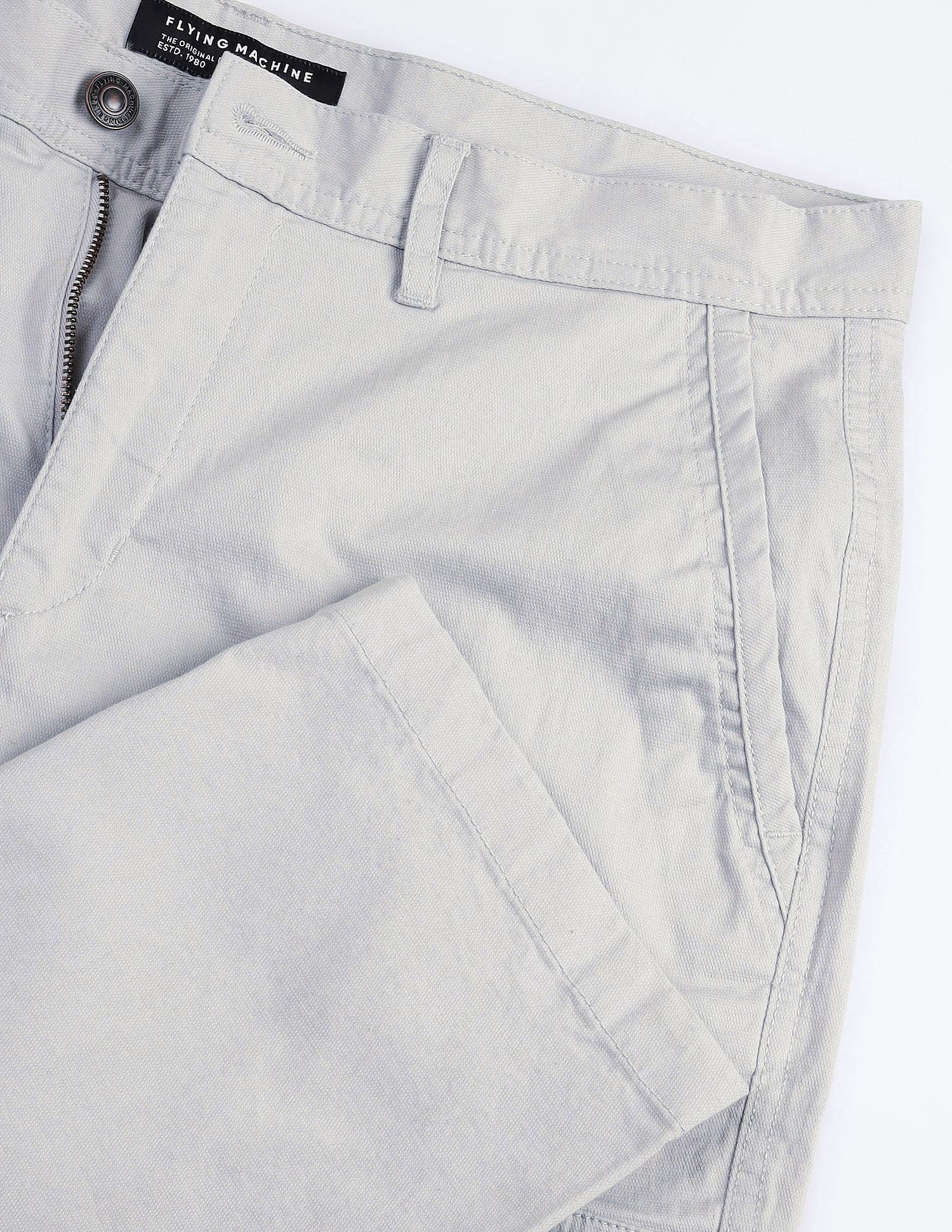 Flying Machine Solid Twill Cargo Pants