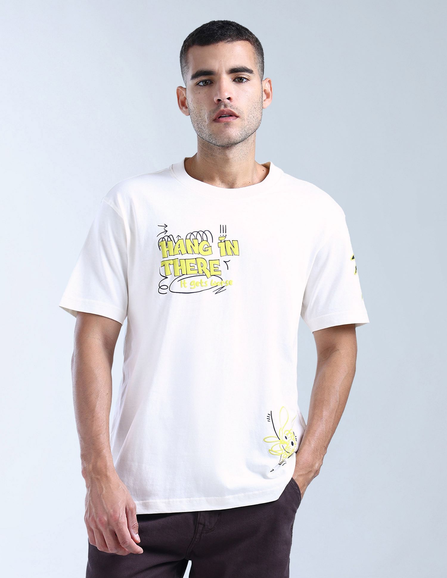 Flying Machine Pure Cotton Relaxed Fit T-Shirt