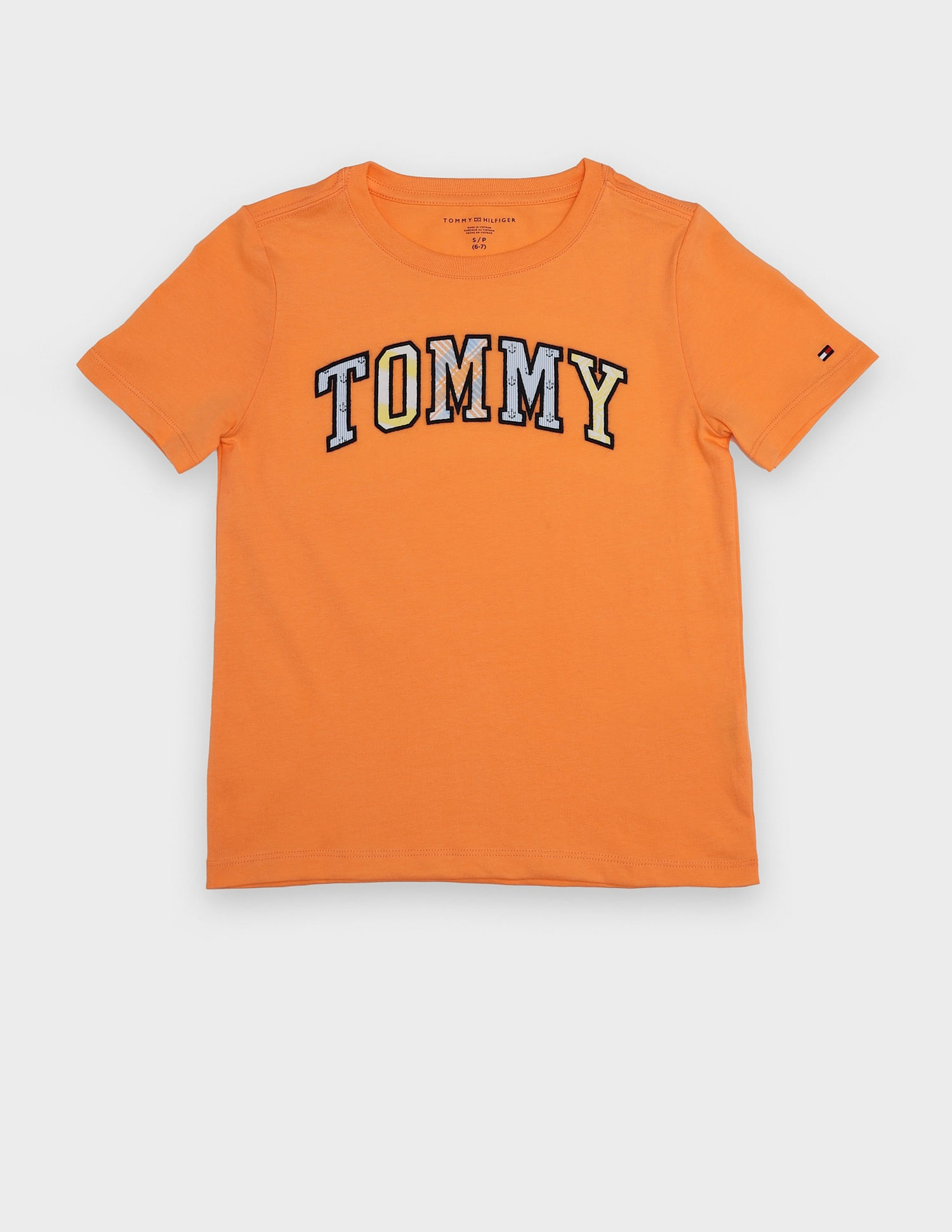 Tommy Hilfiger Kids Boys Logo Regular-Fit Cotton T-Shirt