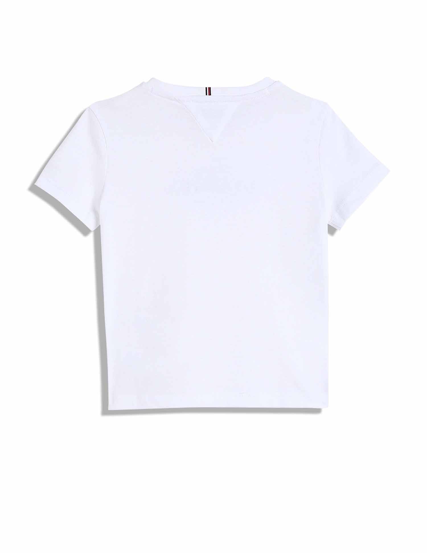 Tommy Hilfiger Kids Girls Logo Regular-Fit Cotton T-Shirt