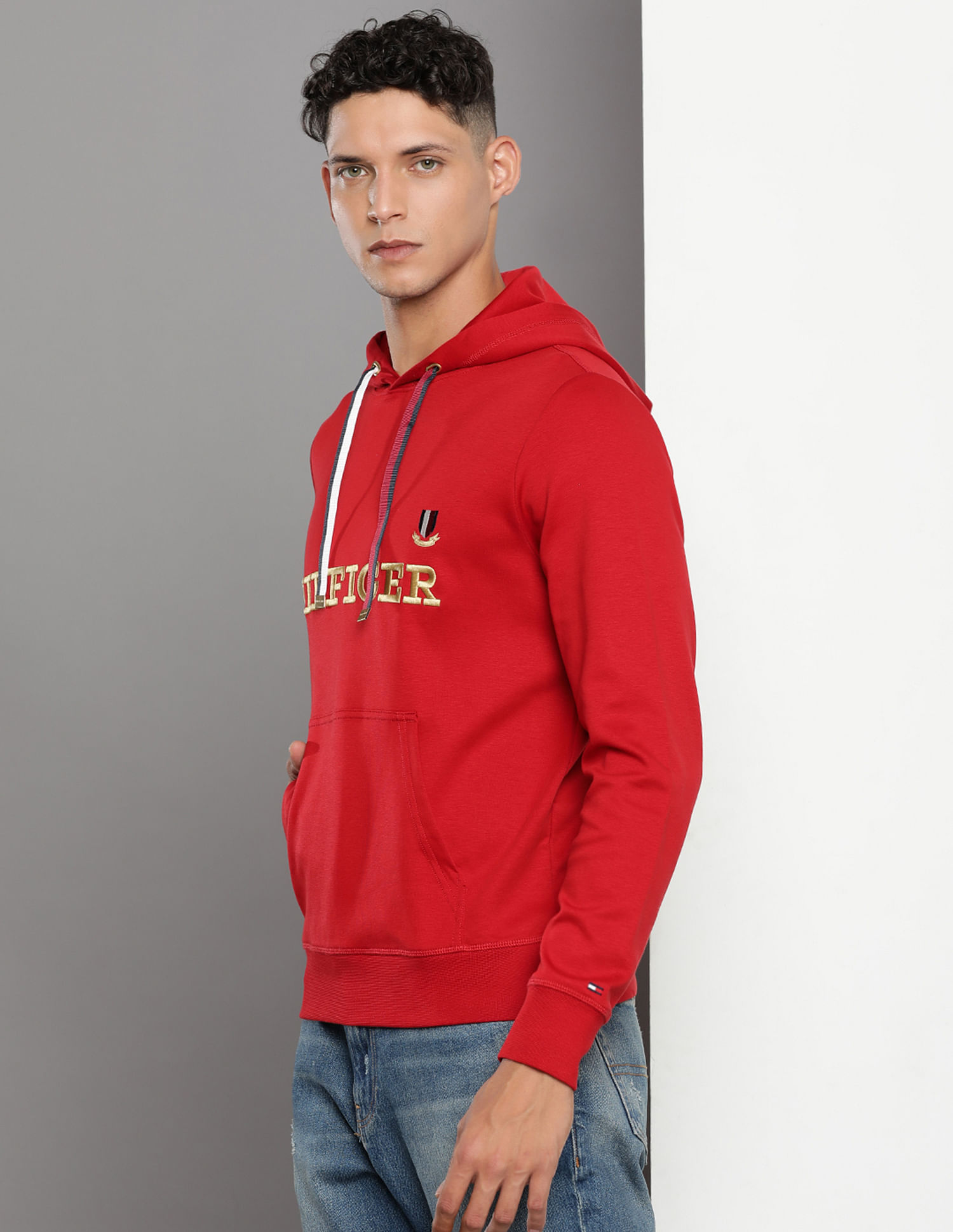 Buy Tommy Hilfiger Transitional Cotton Embroidered Icon Sweatshirt NNNOW