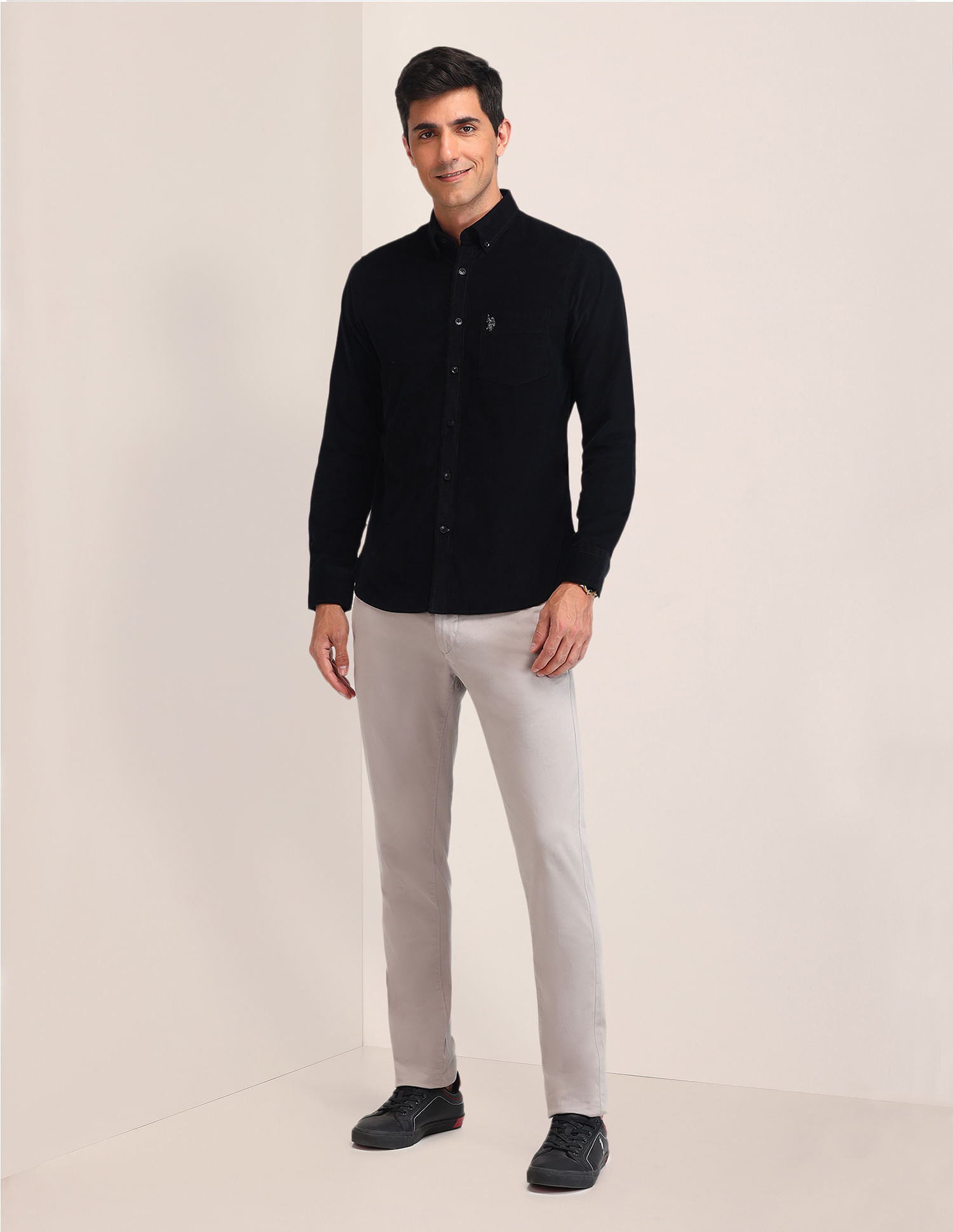 U.S. Polo Assn. Tailored Fit Corduroy Shirt