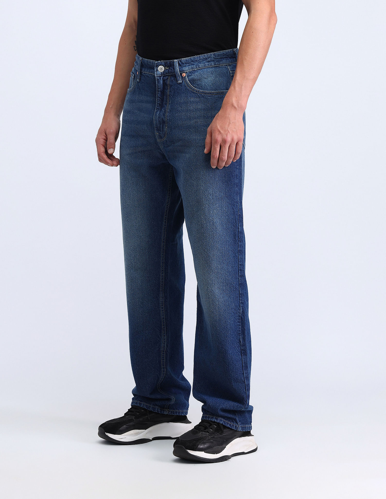 Flying Machine Cobain 90'S Loose Fit Jeans
