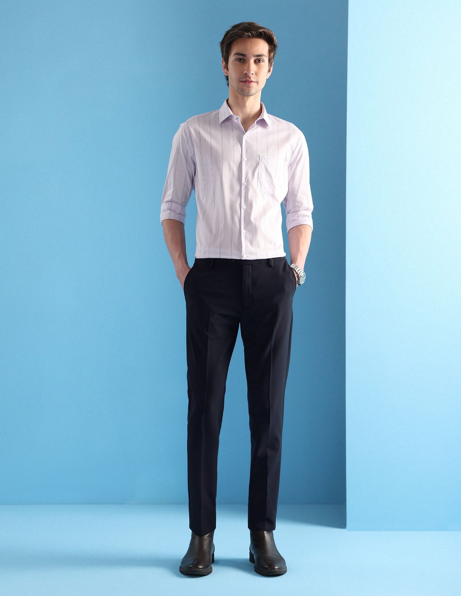 Arrow Mid Rise Slim Fit Velocity Trousers