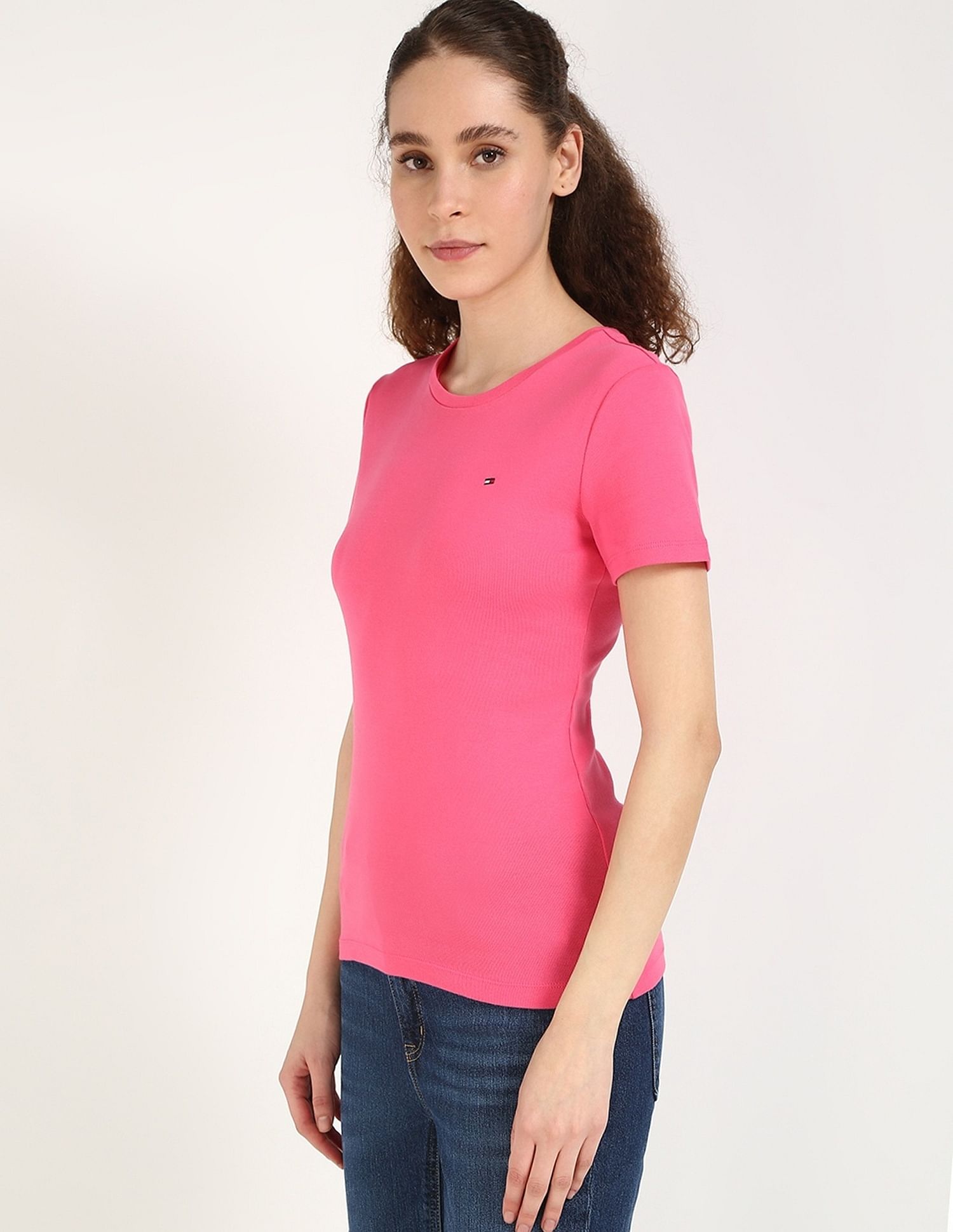 Tommy Hilfiger Solid Regular-Fit Cotton T-Shirt