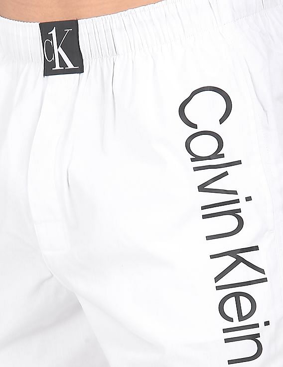 Calvin Klein Underwear Men White Mid Rise Solid Cotton Boxers