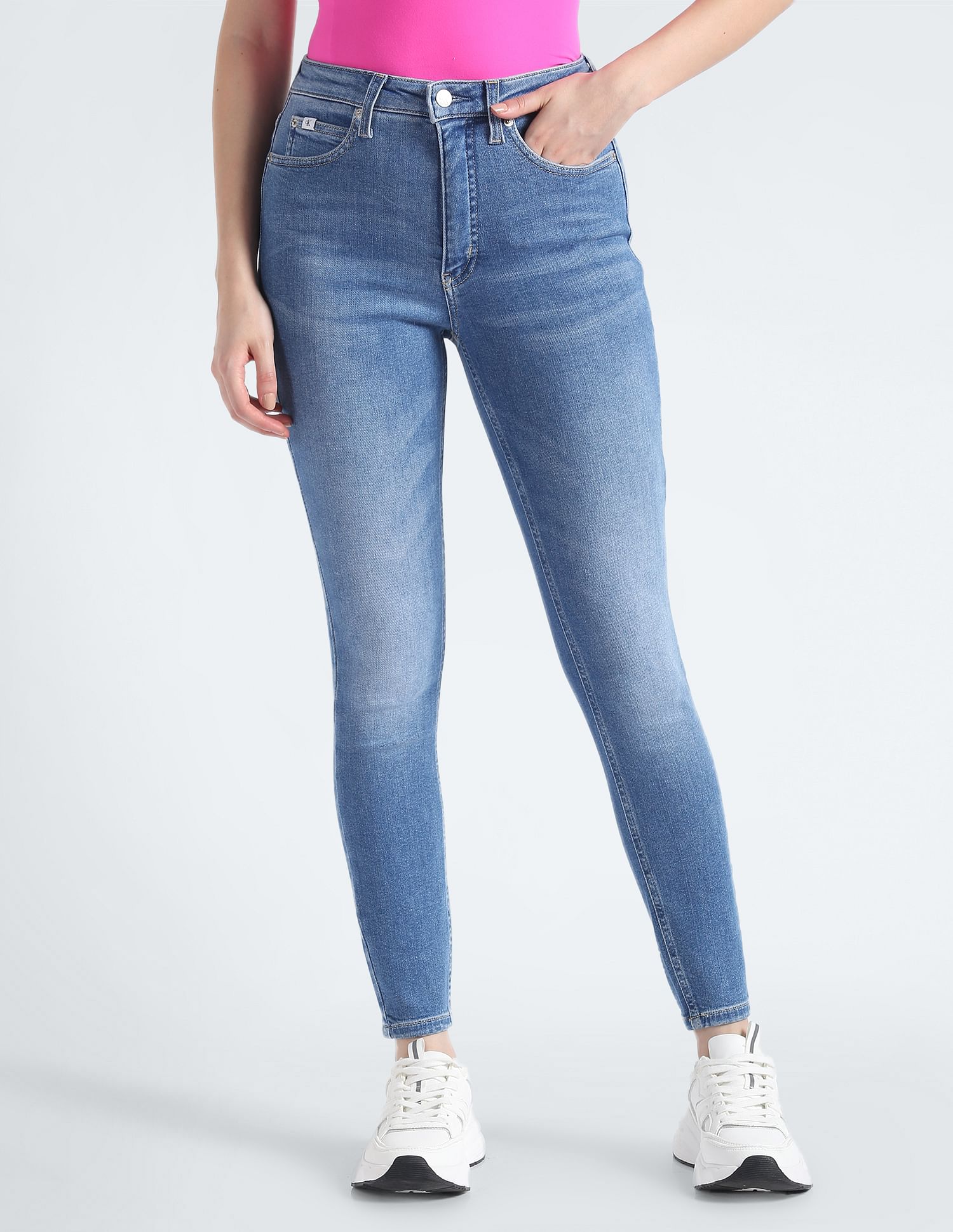 Calvin Klein Jeans High Rise Ankle Length Jeans