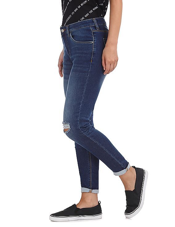 Flying Machine Women Veronica Skinny Fit Stone Wash Jeans