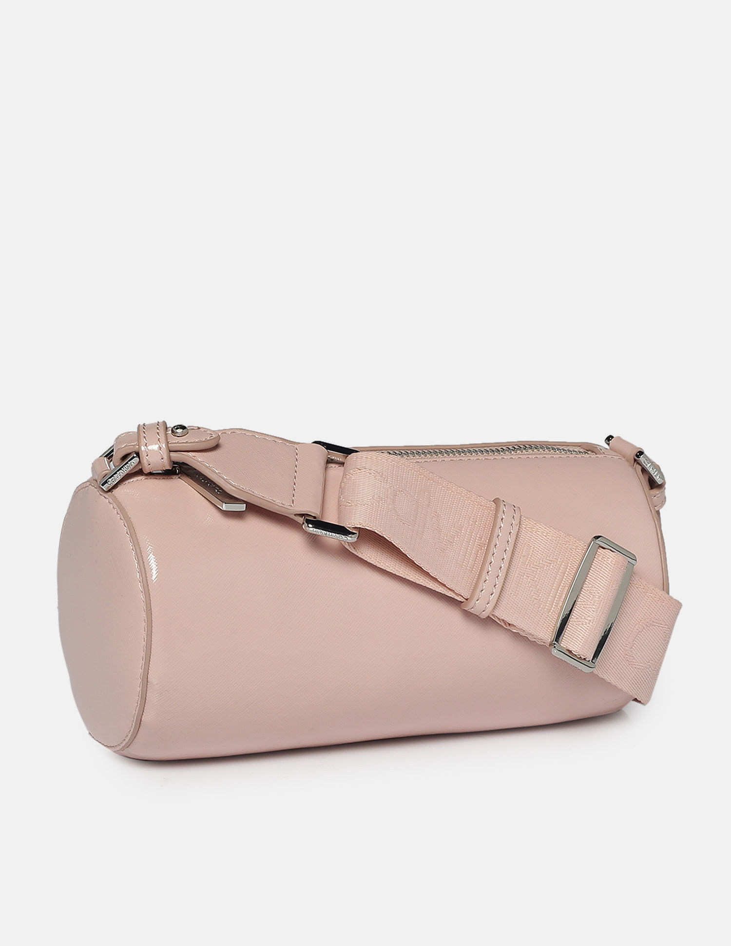 Mini Cylinder Bag in Pink Leather