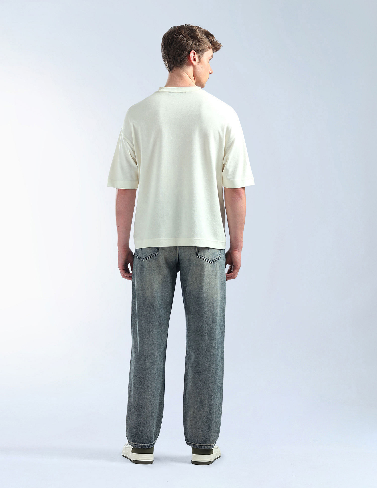 Flying Machine Cobain 90'S Loose Fit Stone Washed Jeans