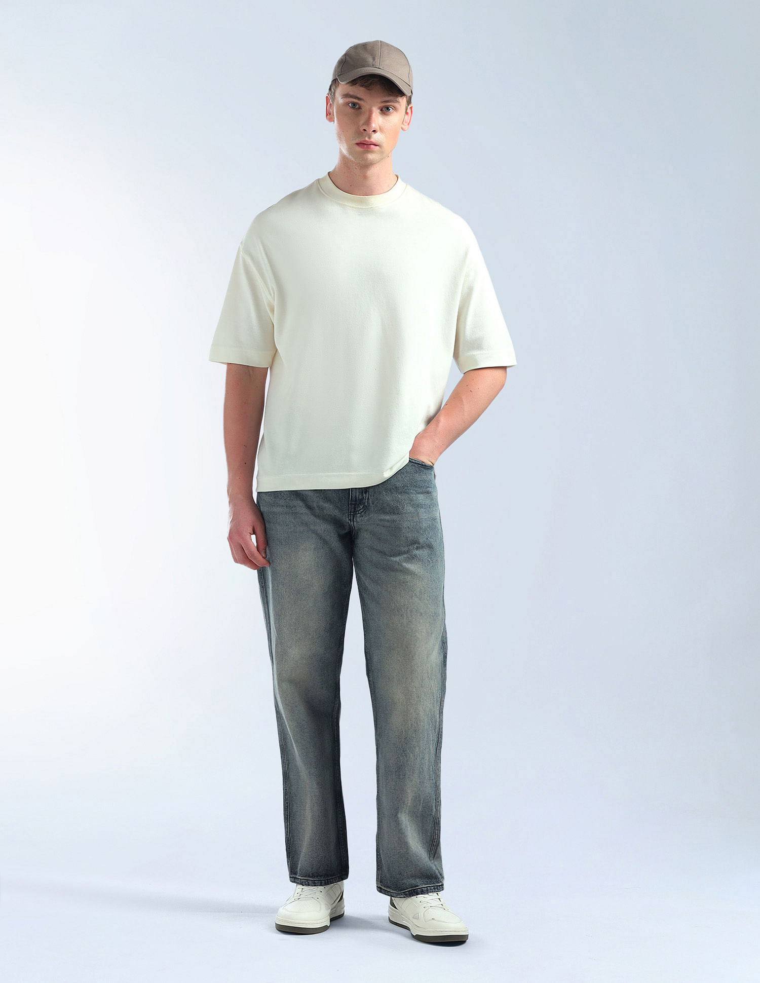 Flying Machine Cobain 90'S Loose Fit Stone Washed Jeans