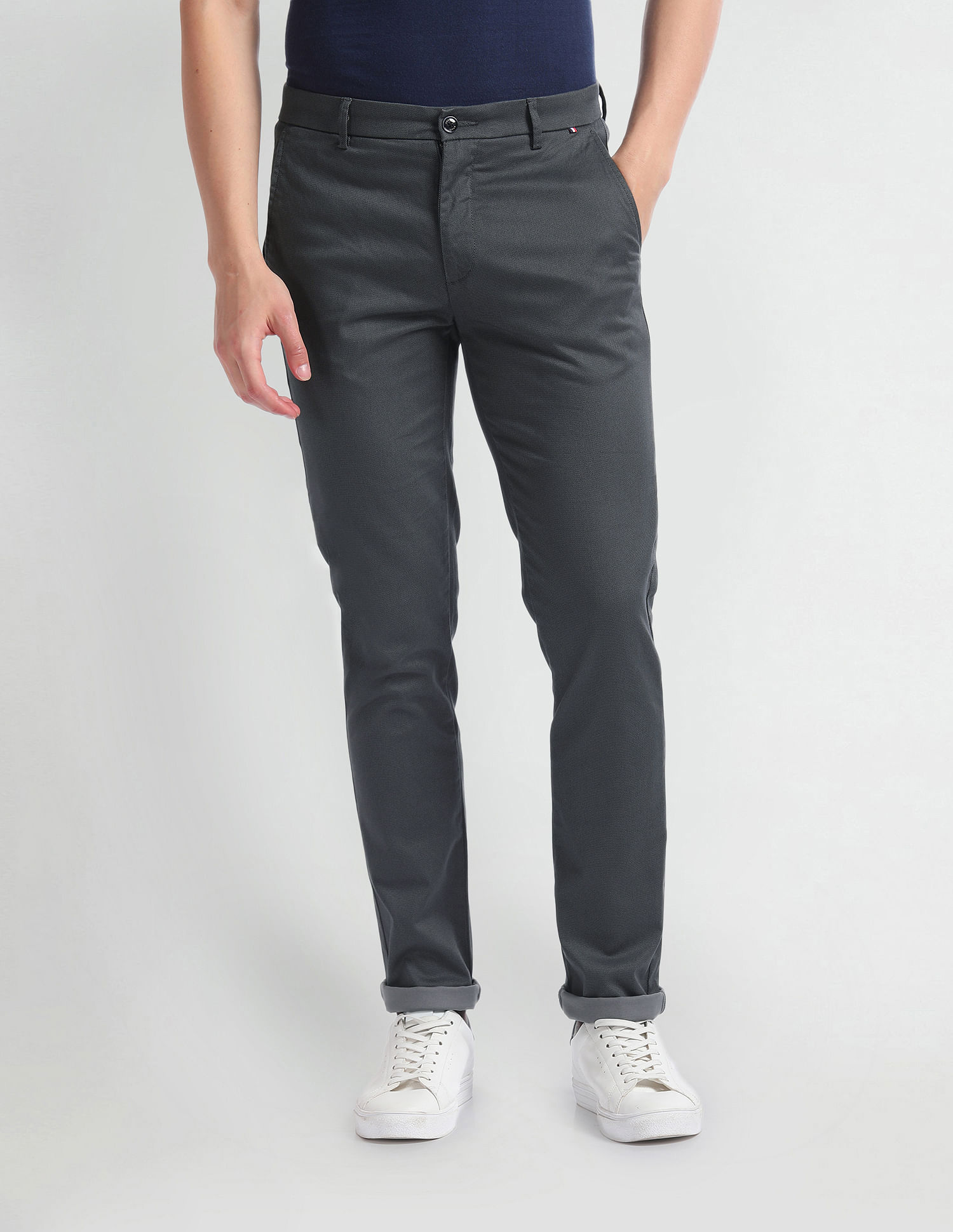 Arrow Sports Mid Rise Smart Flex Trousers