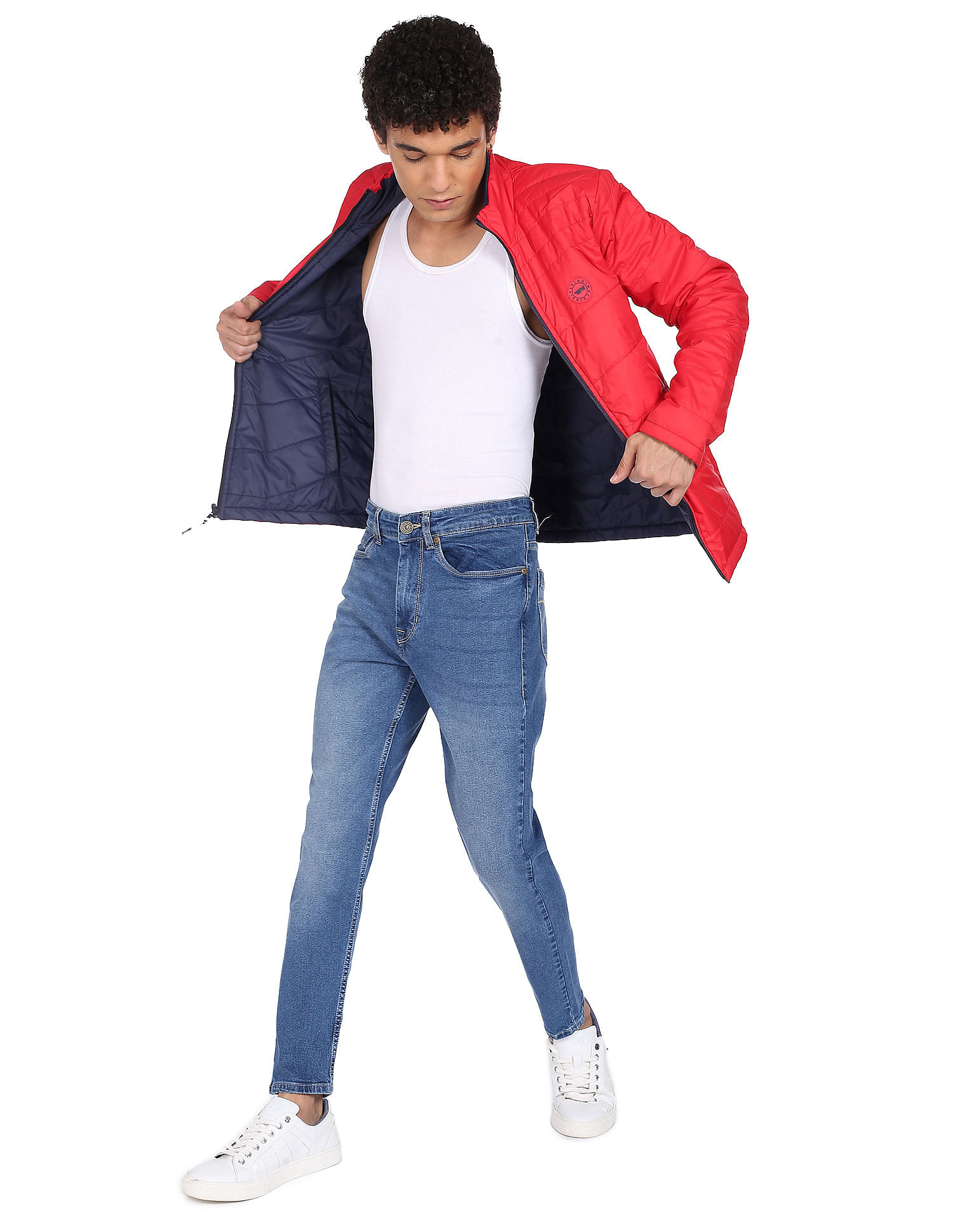 Flying Machine Stone Wash Mankle Slim Fit Jeans