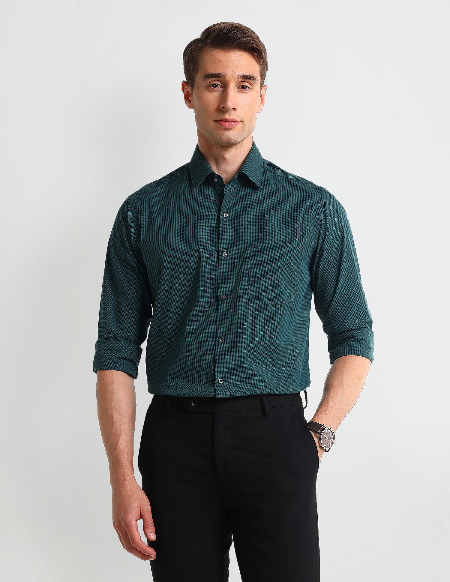 Arrow Liberty Classic Textured Dobby Shirt