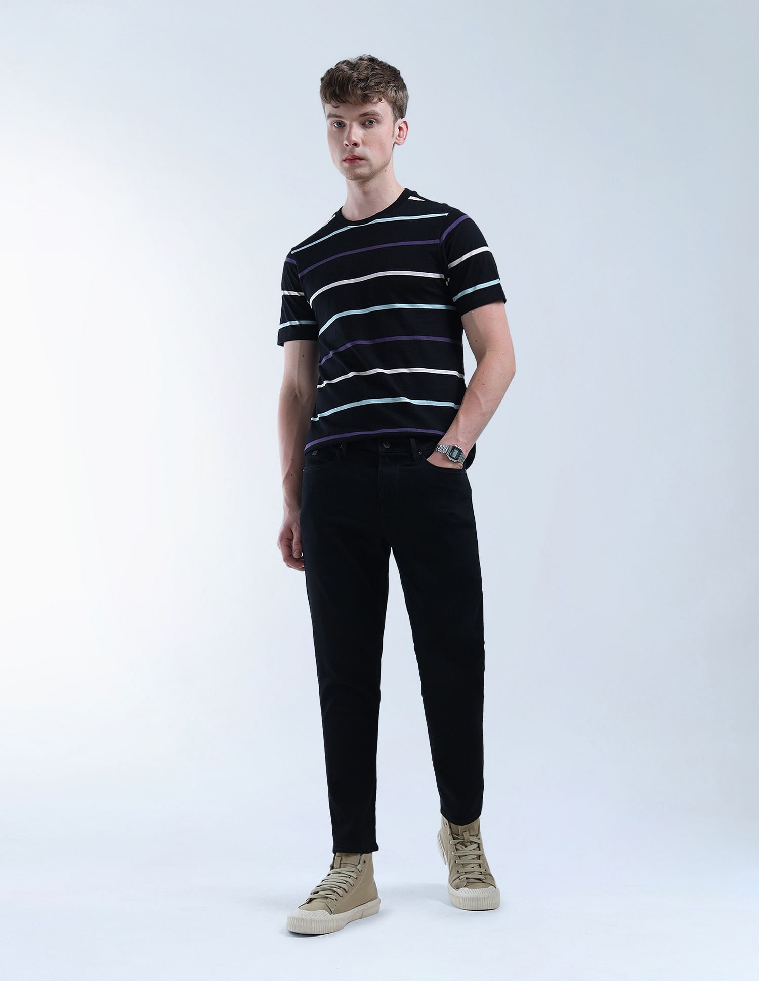 Flying Machine Mankle Relaxed Tapered Fit F Lite Jeans