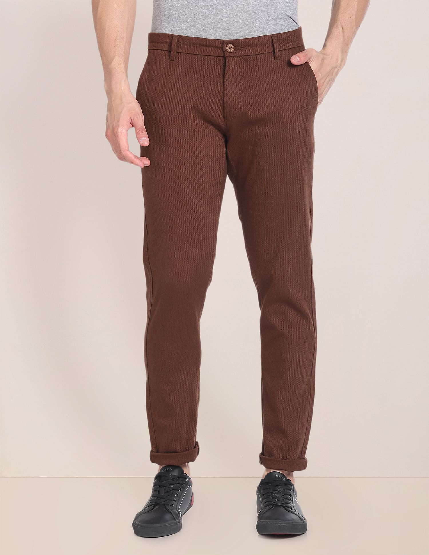 U.S. Polo Assn. Cotton Stretch Dobby Trousers