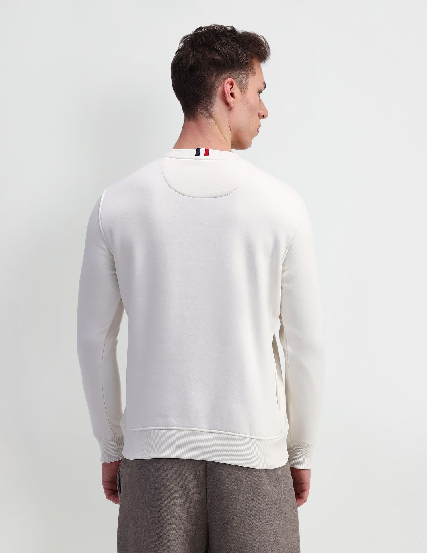 Arrow Sport Crew Neck Cotton Sweatshirt