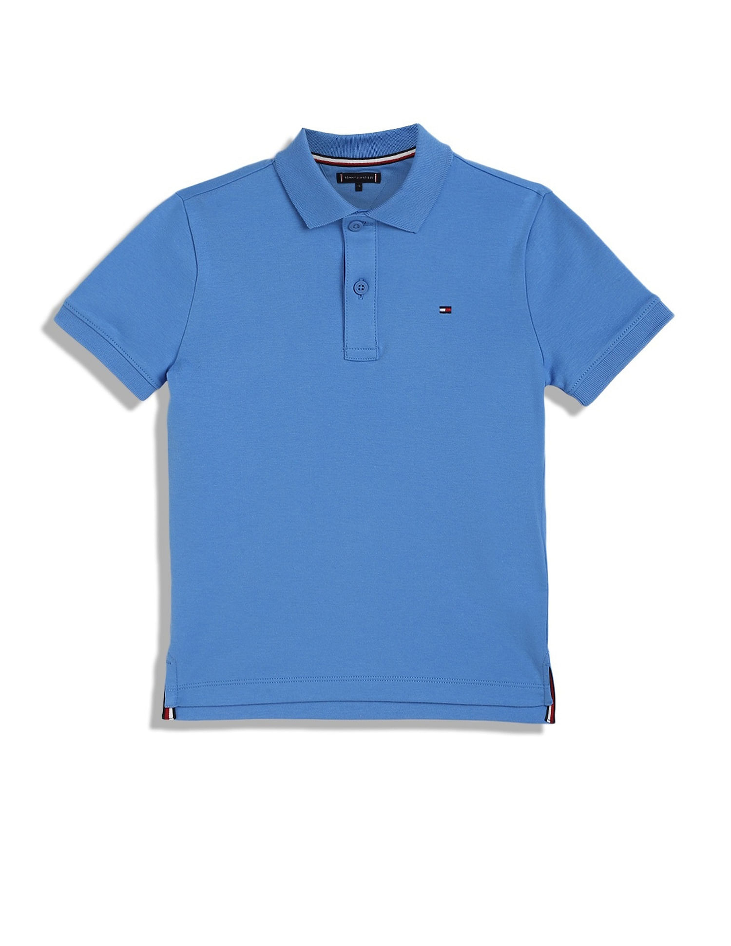 Tommy Hilfiger Kids Boys Solid Regular-Fit Cotton Polo T-Shirt