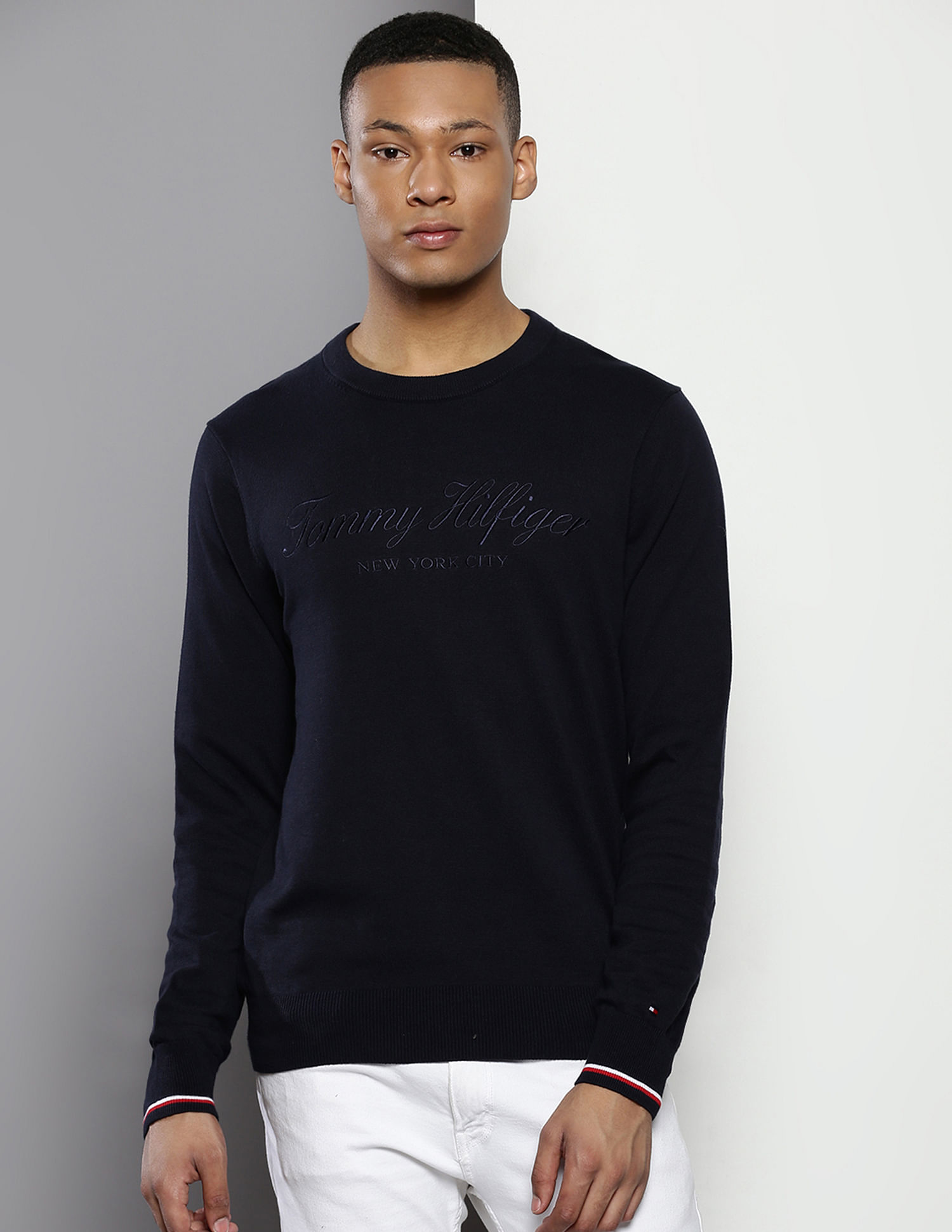 Tommy Hilfiger Embroidered Logo Sweater