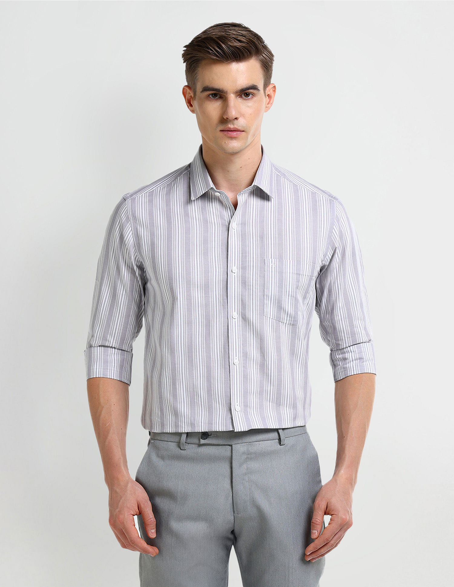 Arrow Manhattan Slim Fit Cotton Shirt