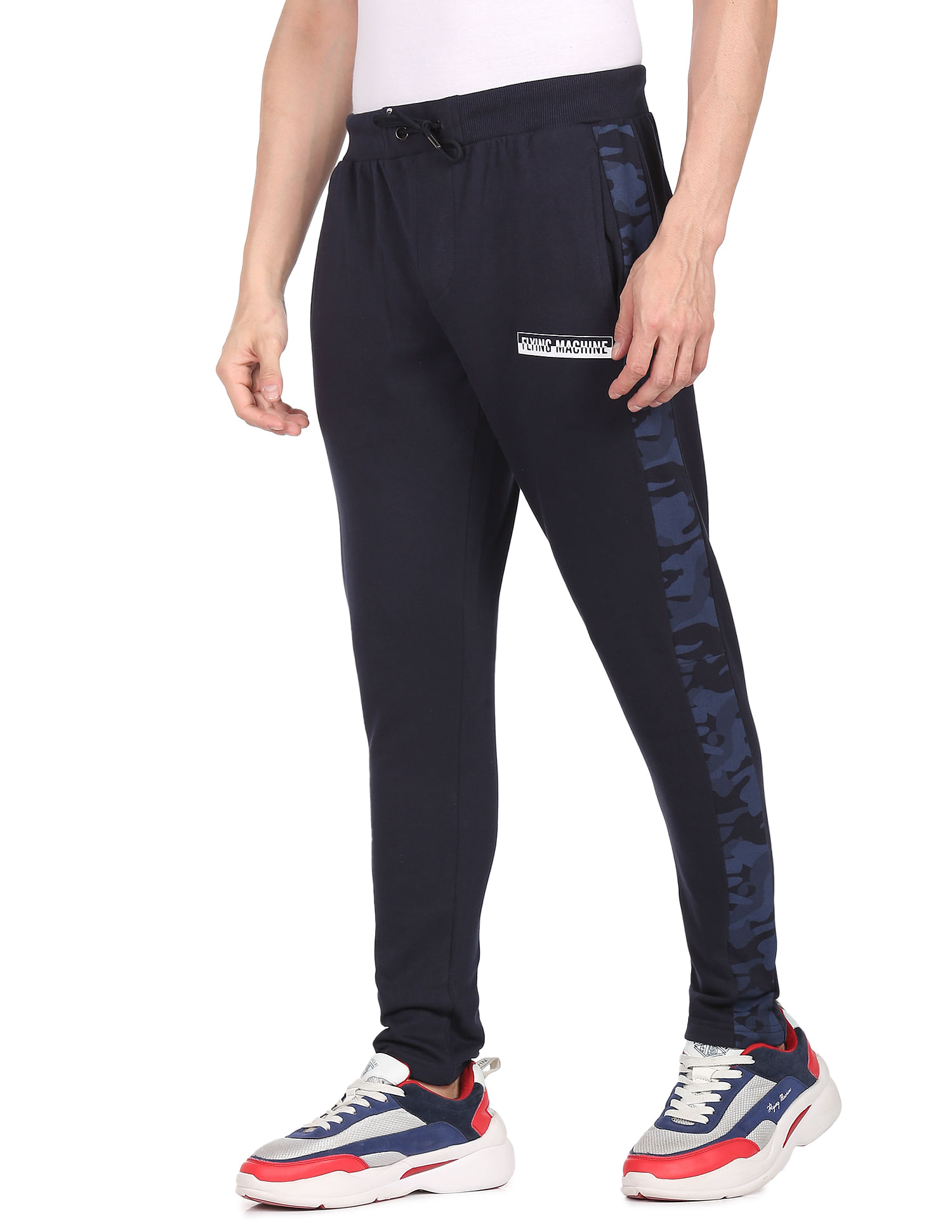 Textured Mid-Rise Track Pants with Side Pockets-Bv2714-063 – Discount Store