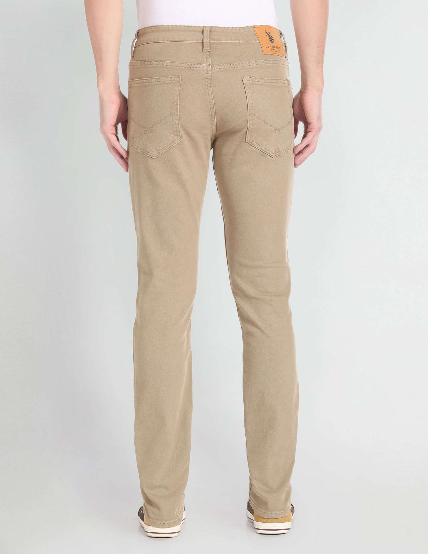 U.S. Polo Assn. Denim Co. Brandon Slim Tapered Brown Jeans