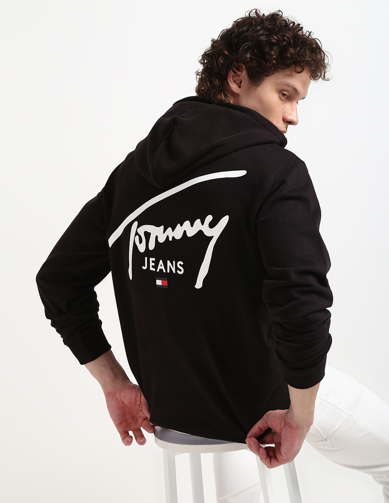Tommy Hilfiger Rear Brand Print Sweatshirt