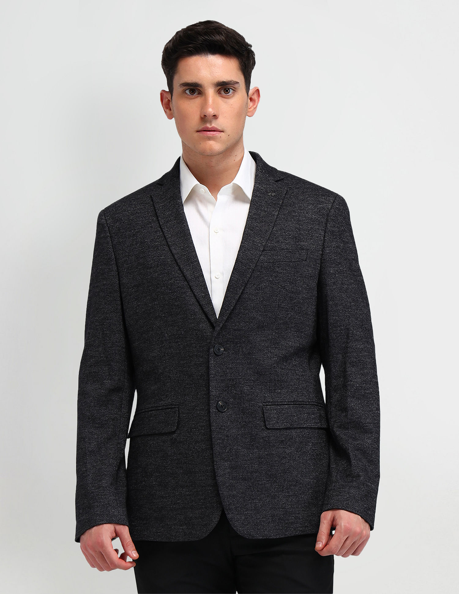 Arrow Textured Slim fit Blazer