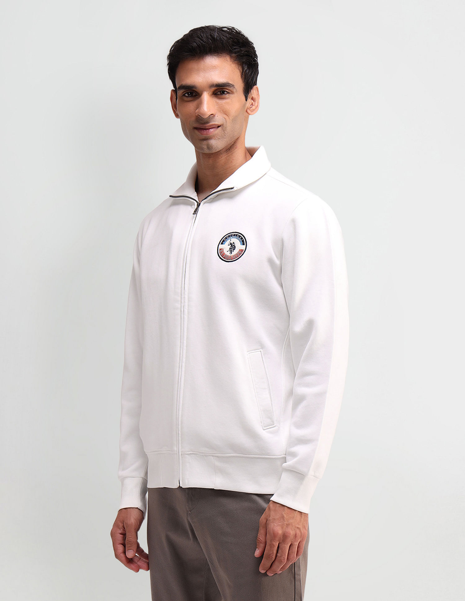 U.S. Polo Assn. Denim Co. Solid High Neck Sweatshirt