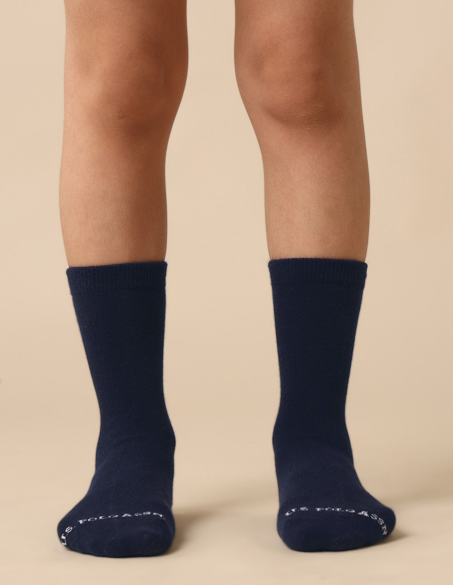 U.S. Polo Assn. Boys Mid-Calf Length KS001 Socks - Pack Of 3