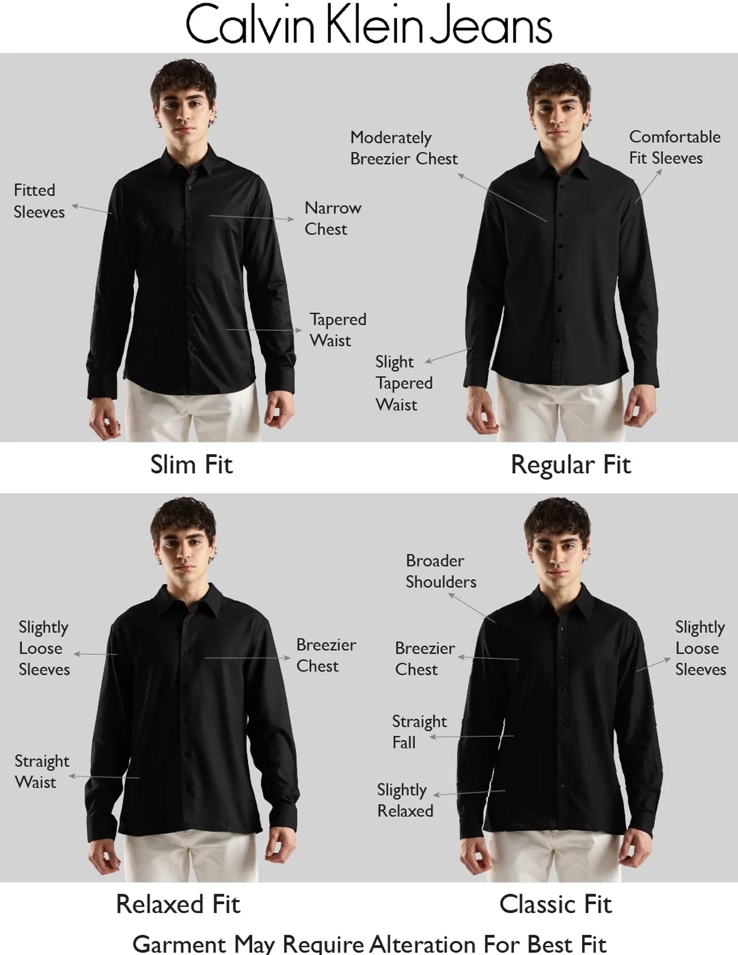 calvin klein dress shirt size guide Amazon.com: Calvin Klein Men's Dress Shirt Slim Fit Non Iron Herringbone Spread Collar Black : Clothing, Shoes & Jewelry