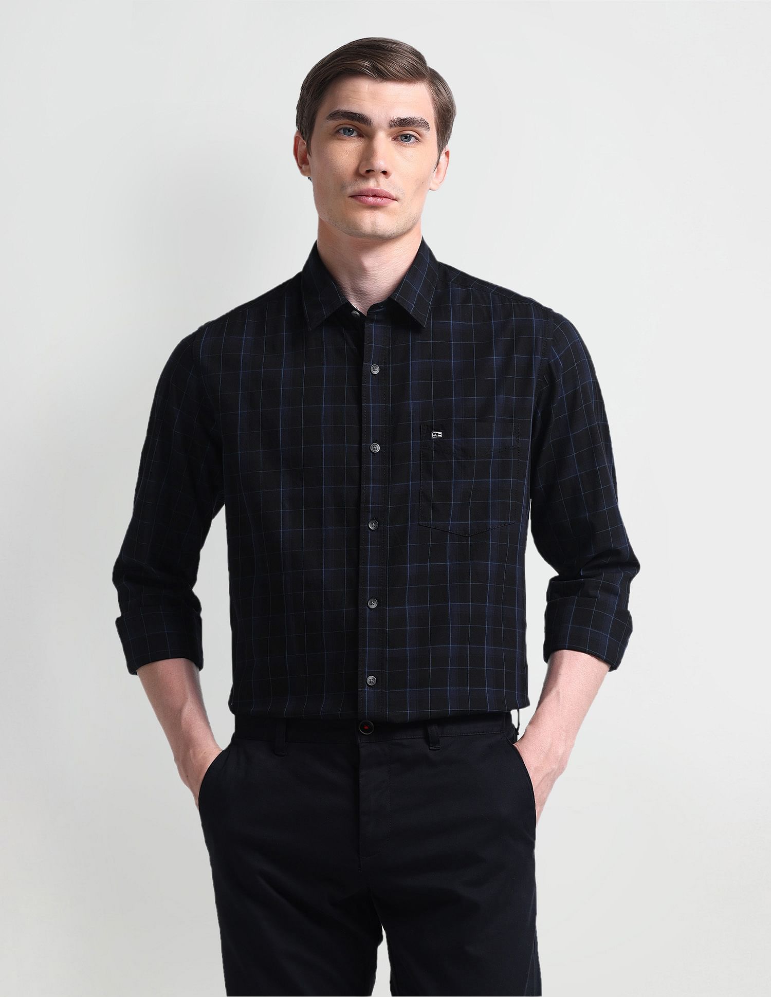 Arrow Sport Manhattan Slim Fit Twill Shirt