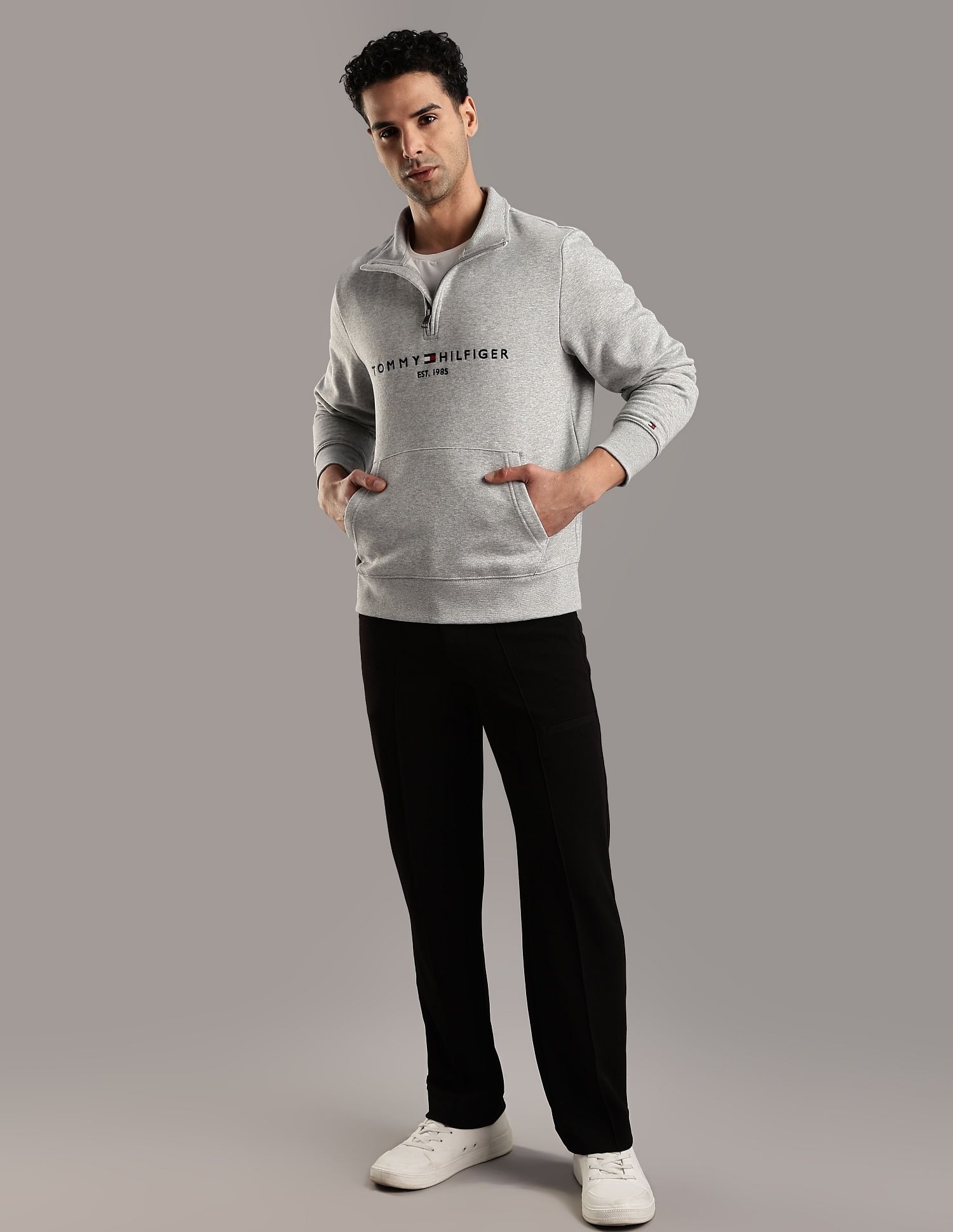 Tommy Hilfiger Embroidered Logo Regular-Fit Cotton Sweatshirt