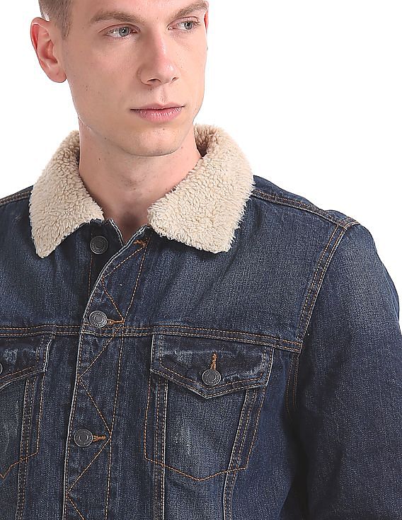Men's Blend brand Fleece Lined Denim Jacket Size Large brand new with tags.  | eBay