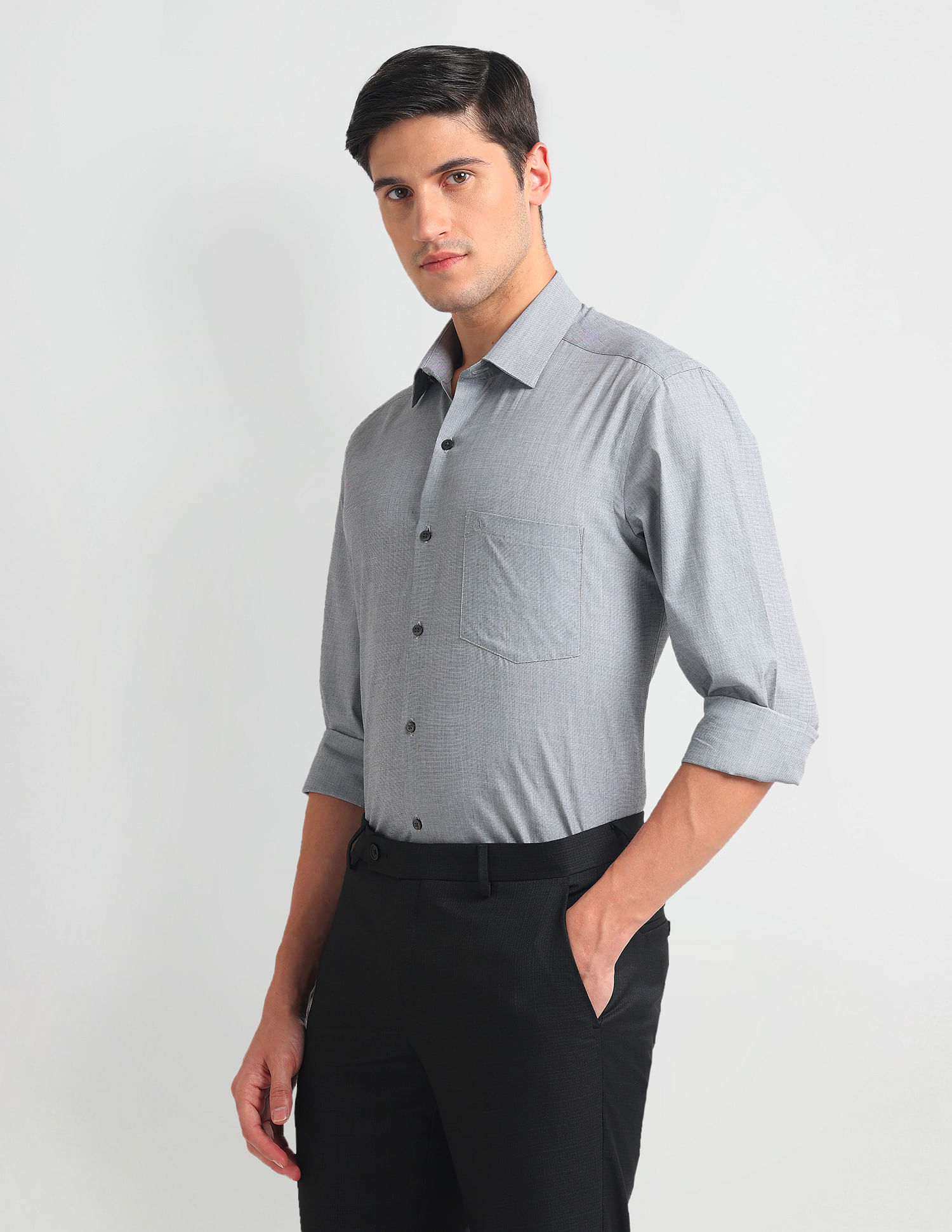 Arrow Manhattan Slim Fit Dobby Shirt