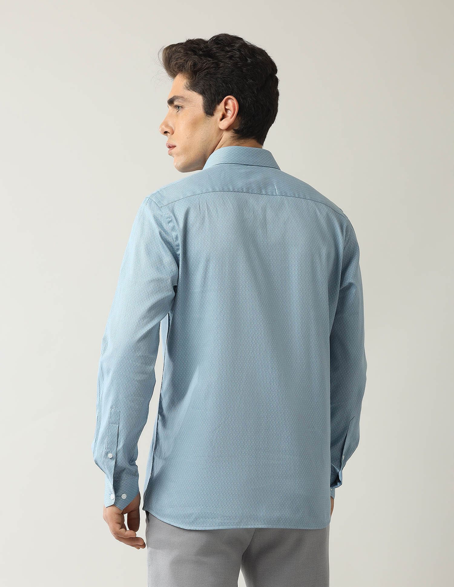 Arrow Geometric Printed Dobby Shirt