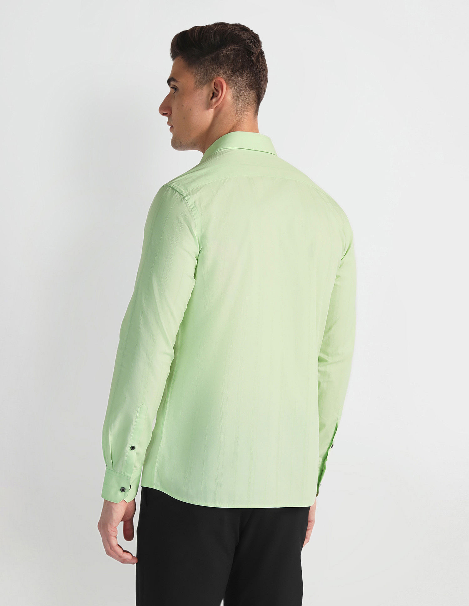 Arrow Manhattan Slim Fit Striped Shirt