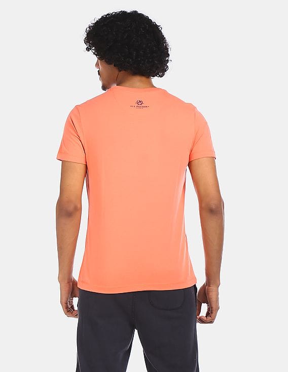 Buy U.S. Polo Assn. Men Coral Orange 