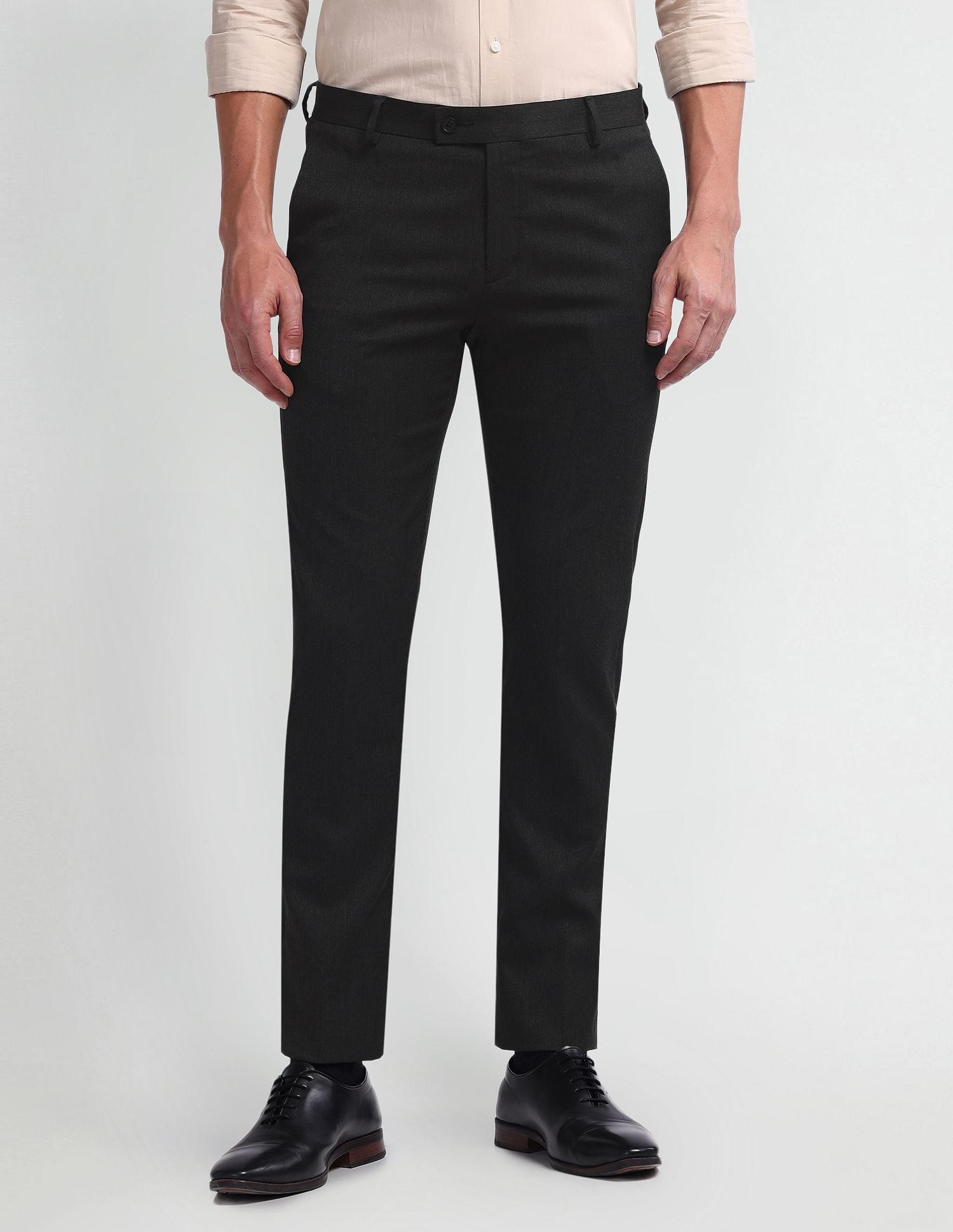 Arrow Geometric Pattern Tapered Fit Trousers