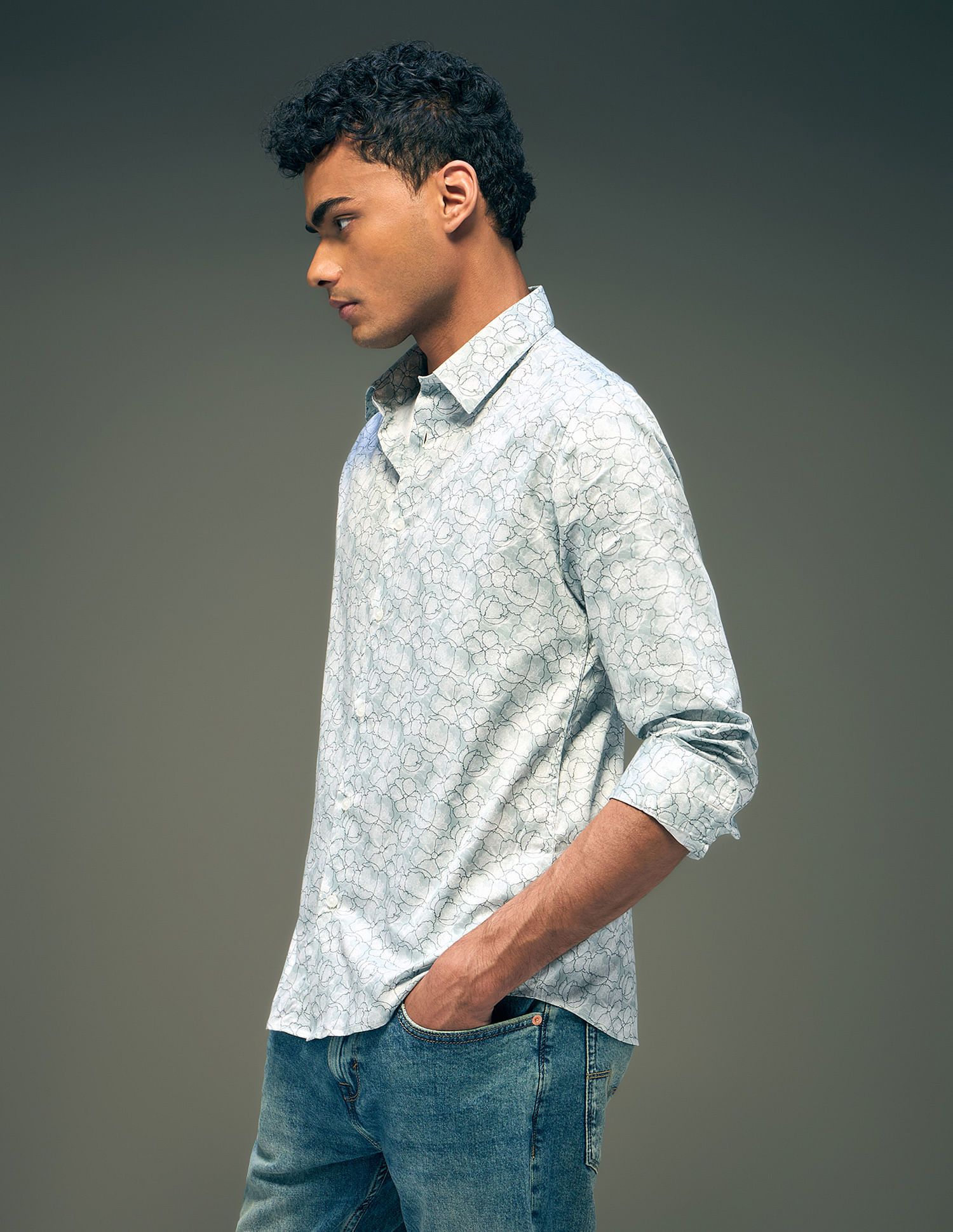 Flying Machine Regular Fit Printed Shirt