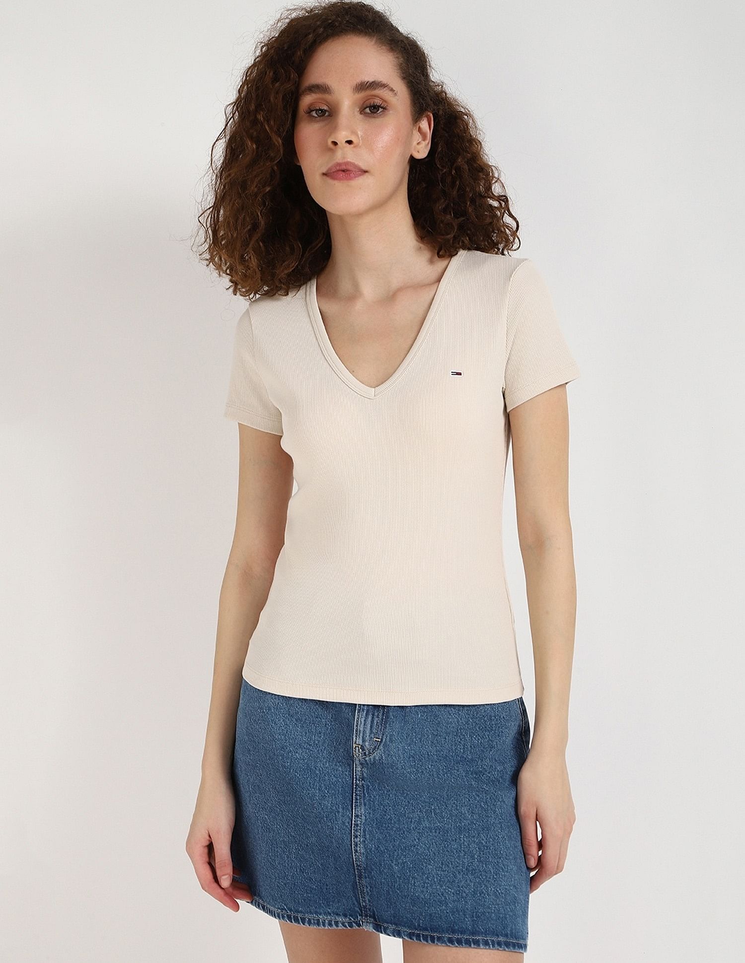 Tommy Hilfiger Solid Slim-Fit Cotton T-Shirt