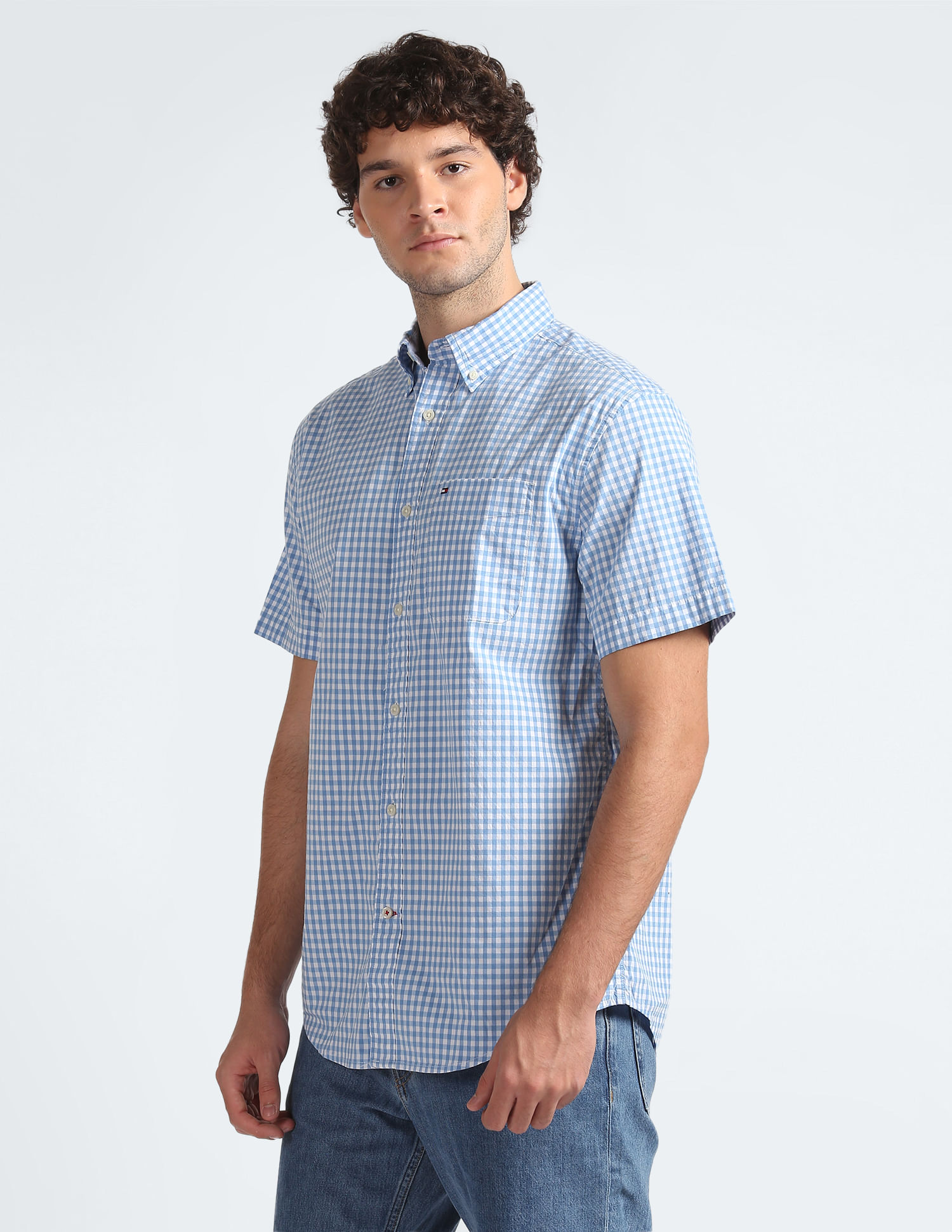 Buy Tommy Hilfiger Gingham Check Short Sleeve Shirt - NNNOW.com